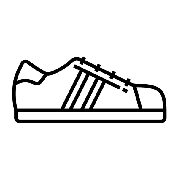 Chaussures Icône Vecteur Isolé Sur Fond Blanc — Image vectorielle