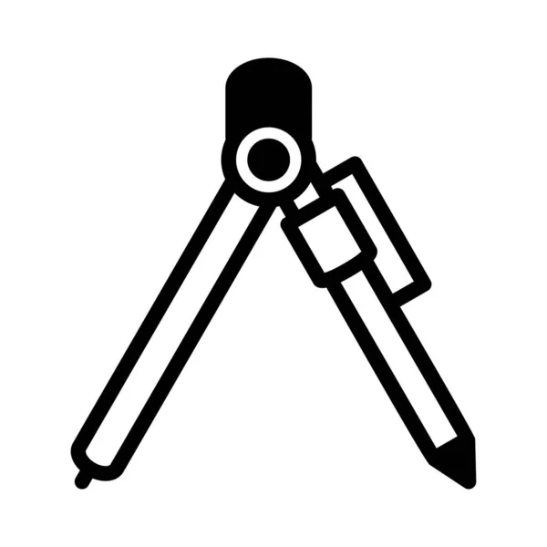 Compasses Icon Vector Illustration — Stock Vector