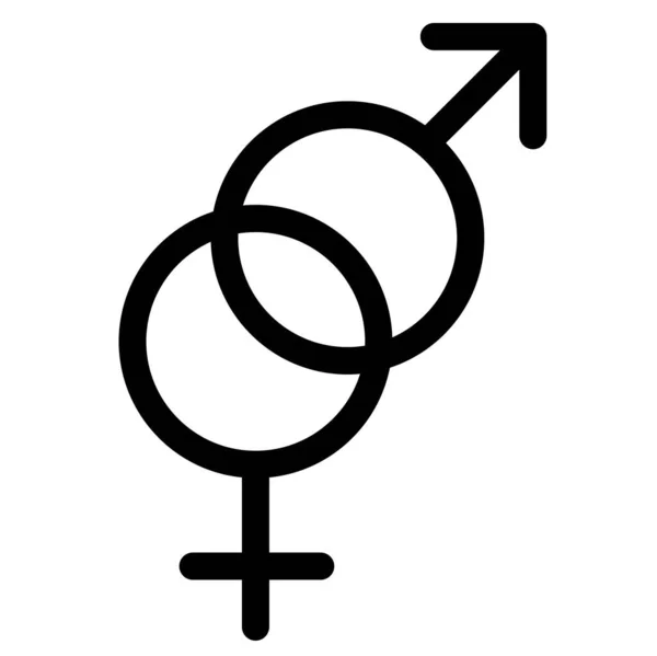 Ilustración Vectorial Del Símbolo Sexual — Archivo Imágenes Vectoriales