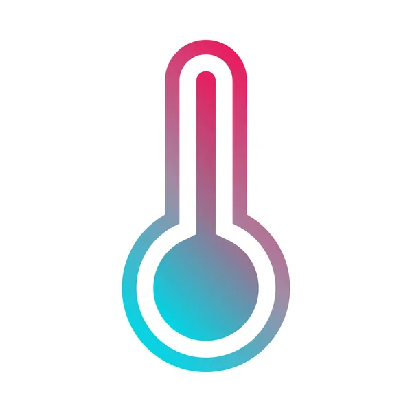 Thermometer Icoon Vectorillustratie — Stockvector