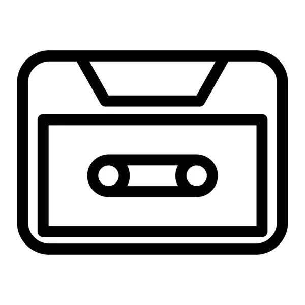 Kassette Icon Vektor Illustration — Stockvektor