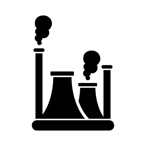 Fabrika Simgesinin Vektör Illüstrasyonu — Stok Vektör