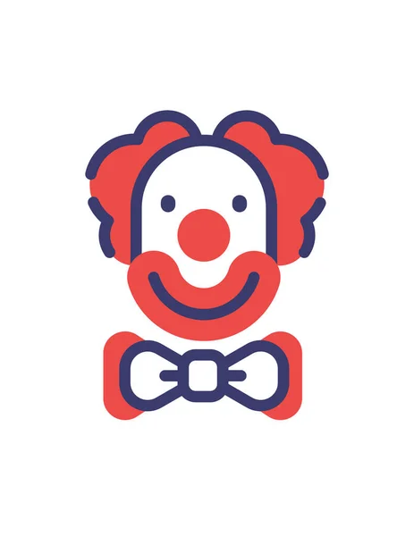 Clown Web Icon Vector Illustration — Stock Vector