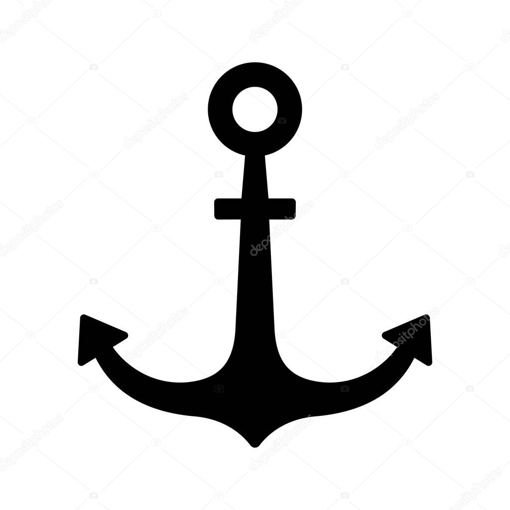 anchor web icon. Vector illustration 