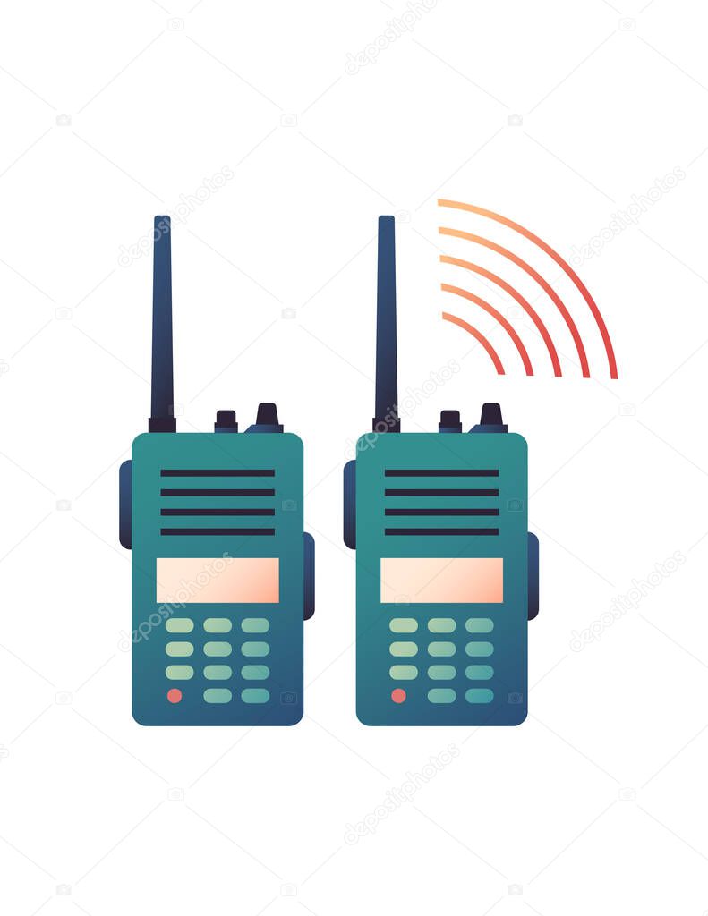 walkie-talkie web icon,  vector illustration  