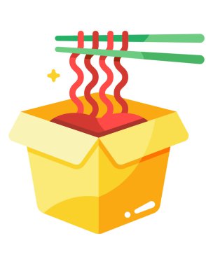 Beyaz arkaplanda erişte simgesi 