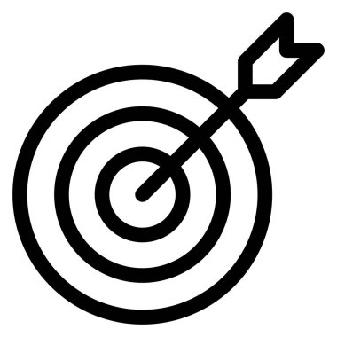 hedef simge vektör illüstrasyonu 