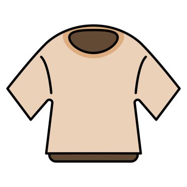 Boş bir tişörtün vektör çizimi
