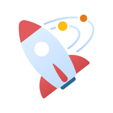 Bir roketin vektör çizimi