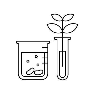 lab düz ikon vektör illüstrasyonu