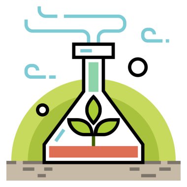 Yeşil yapraklı eko bitkisi.