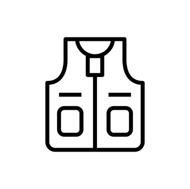 Web vektörü için elbise çizgisi simgesi