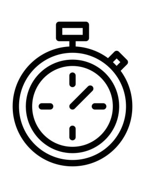 Kronometre vektör simgesi. zaman yönetimi işareti.