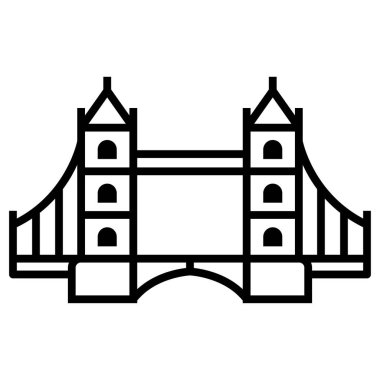 Modern yapı simgesinin vektör illüstrasyonu