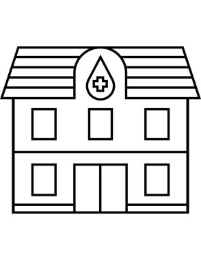 Modern yapı simgesinin vektör illüstrasyonu