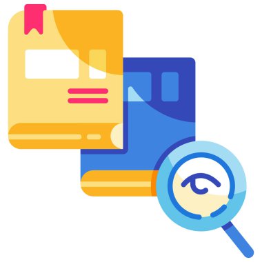 E-öğrenme düz ikon vektör çizimi