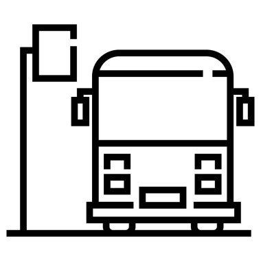 lojistik yük hattı vektör simgesi.