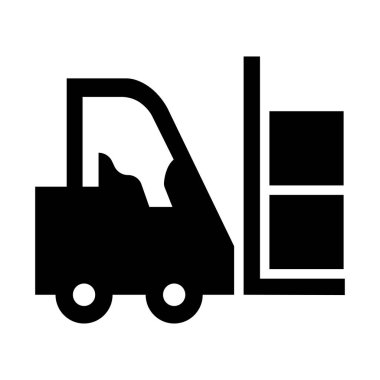 dağıtım kamyonu vektör simgesi