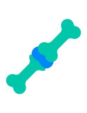 kemik, simge, vektör illüstrasyonu 