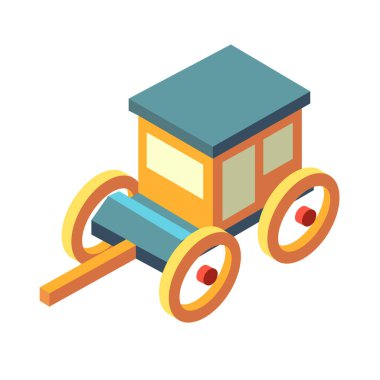 Taşıyıcı düz ikon vektör illüstrasyonu