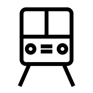 tren simgesi vektör illüstrasyonu