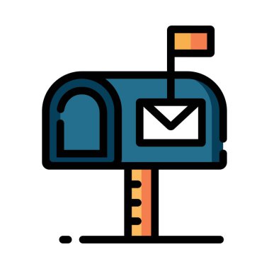Posta kutusunun vektör illüstrasyonu