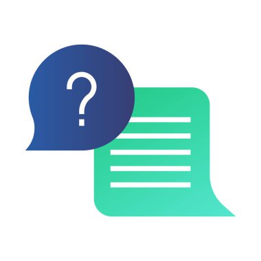 soru işareti simgesi, vektör illüstrasyonu