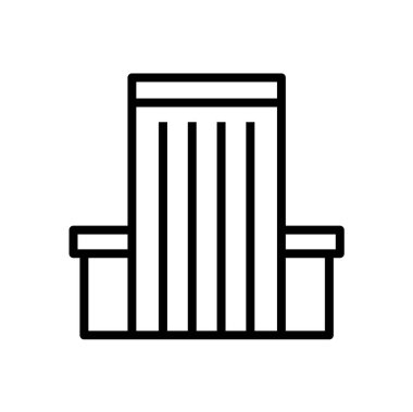 bina simgesi, vektör illüstrasyonu