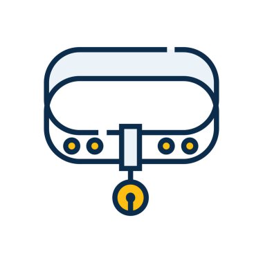 Tasma web simgesi. Vektör illüstrasyonu 