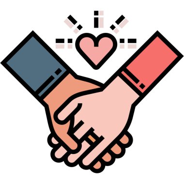 aşk simgesi, vektör illüstrasyonu