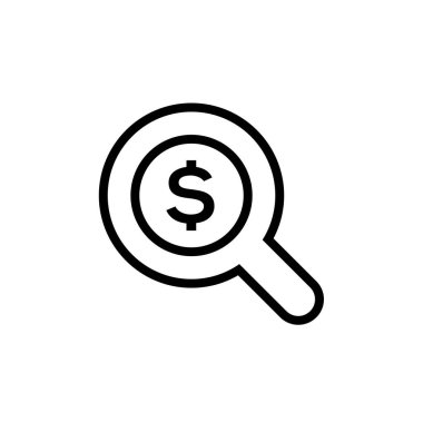 Dolar simgesi vektör illüstrasyonu 