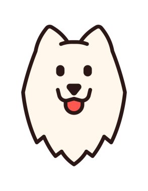 şirin köpek simgesi vektör çizimi grafik tasarımı