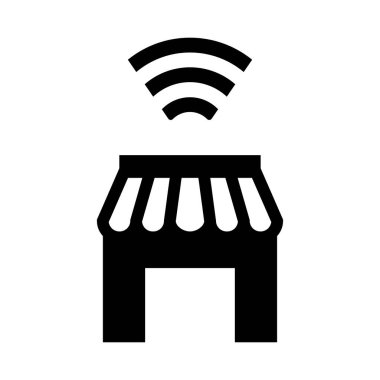 Wifi simgesi, vektör illüstrasyonu