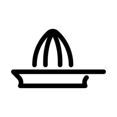 Juice Sıkıştırıcı düz simge vektör çizimi