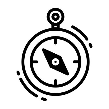 pusula, simge, vektör illüstrasyonu