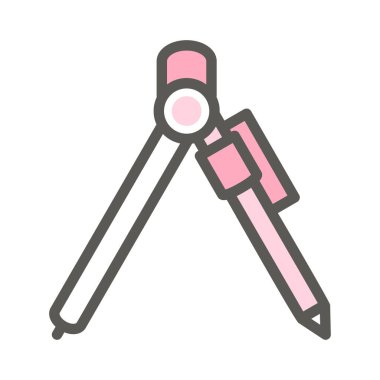 Simge vektör illüstrasyonunu pusula