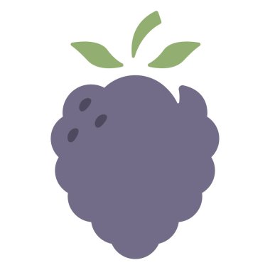 Çilek simgesinin vektör çizimi