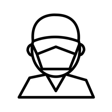 Avatar kişi simgesi vektör çizimi tasarımı