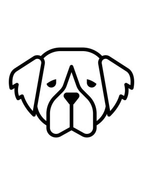 köpek simgesi vektör illüstrasyonu