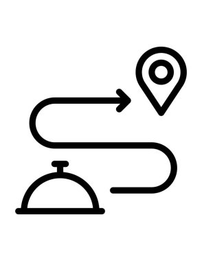 Yemek dağıtımının vektör çizimi 