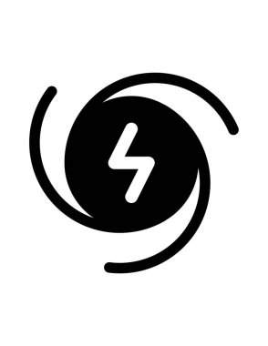 enerji ağı simgesi, vektör illüstrasyonu 