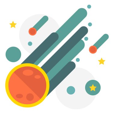 Seo ve fen bilimleri düz tasarım ikonunun vektör çizimi