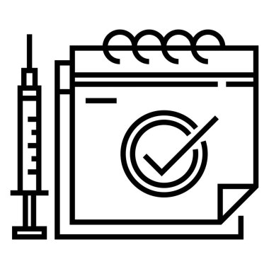 Aşılama web simgesi, vektör illüstrasyonu   