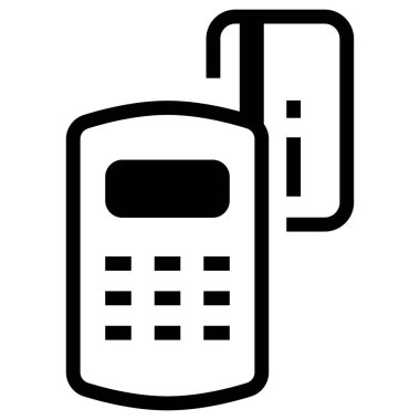 Kredi kartı web simgesi. Vektör illüstrasyonu 