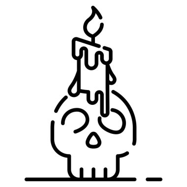 Cadılar Bayramı parti simgesi vektör illüstrasyonu