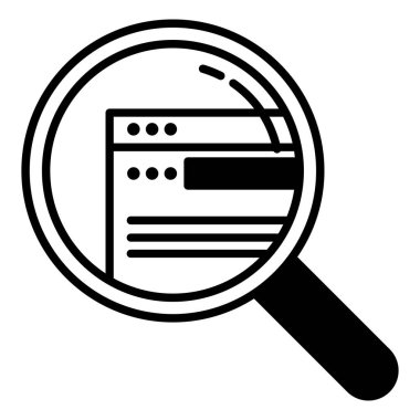 Arama motoru optimizasyon vektörü simgesi