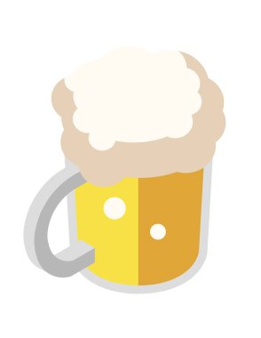 Köpüklü bira bardağı ve bir bardak ışık.