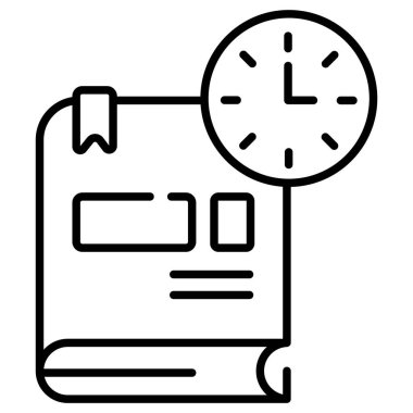 E-öğrenme düz ikon vektör çizimi