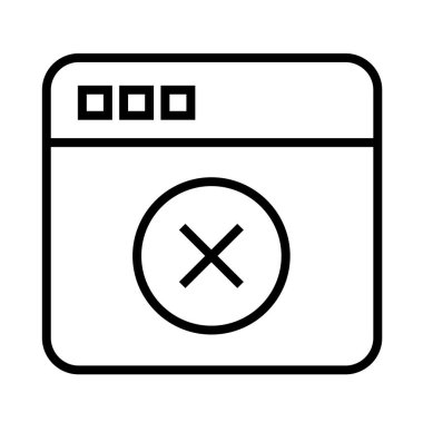 Seo çizgi simgesinin vektör illüstrasyonu