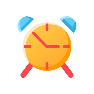 saat, simge, vektör illüstrasyonu 